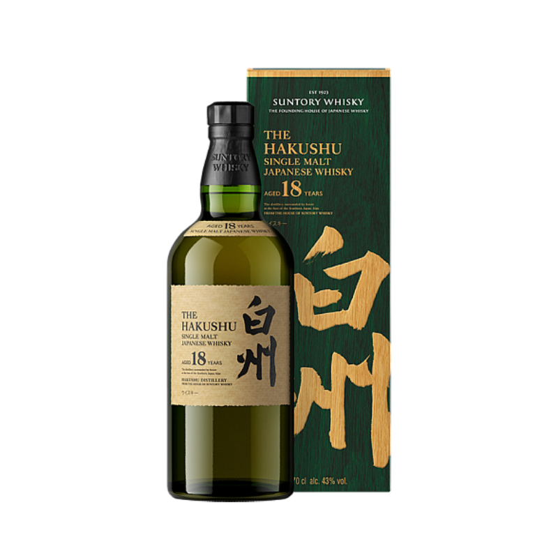 Hakushu 18 Year Old Japanese Single Malt Whisky  70 cl.
